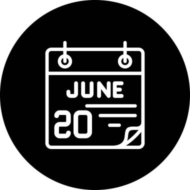 20 Haziran Asgari Düz Kullanıcı Deneyimi Sembolü