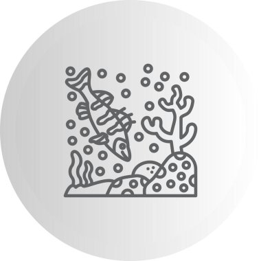 Walleye Web simgesi vektör illüstrasyonu