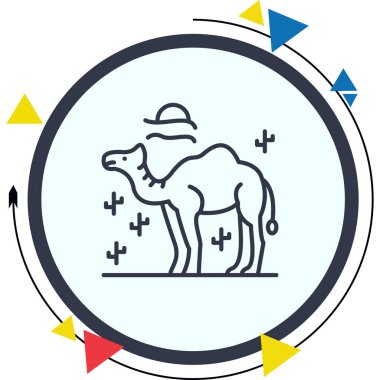 Deve Simgesi Vektör tasarımı