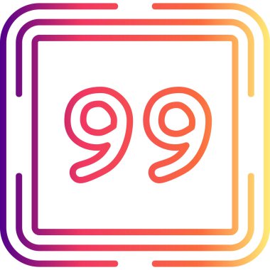 Doksan dokuz web simgesi vektör illüstrasyonu