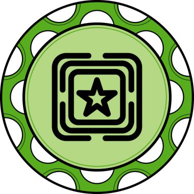 Yıldız Rafineri Zarif Vektör Sanat Nesnesi