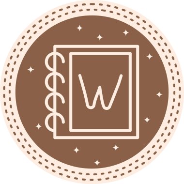 Capital Letter W Innovative Flat Product Design Symbol