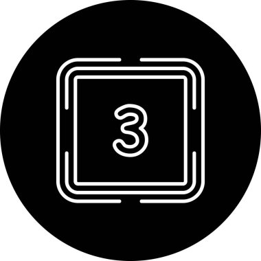 Üç Web simgesi vektör illüstrasyonu sayılıyor