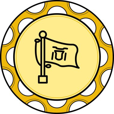 Melilla 'nın ulusal bayrağı, simge tasarımı ögesi