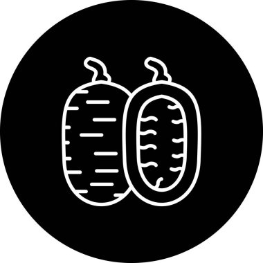 Spagetti Kabağı Eşsiz Düz Dijital Tasarım Nesnesi