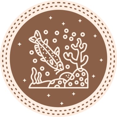 Catfish web simgesi vektör illüstrasyonu