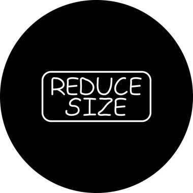 Boyut Web ikonu vektör resimlemesini Azalt