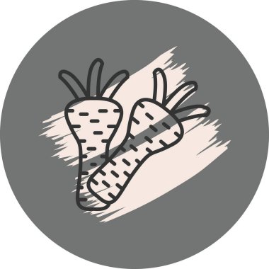 Yaban havucu Tarzı İşlenmiş Damgalama Vektörü Özelliği