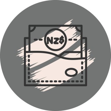 Wallet icon, vector illustration simple design