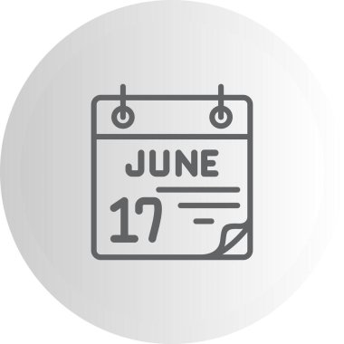 17 Haziran Yüksek Çözünürlük Minimum Vektör Tasarımı