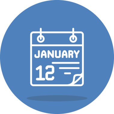 12 Ocak Ayırt İşlevsel Damgalama Grafiksel Elemanı