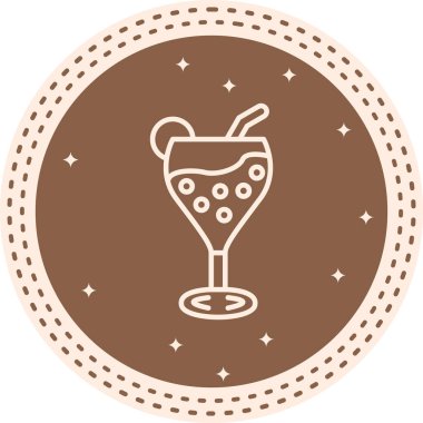 Tatil Kokteyli Dinamik Sofistike Düz Sanat Düzeni