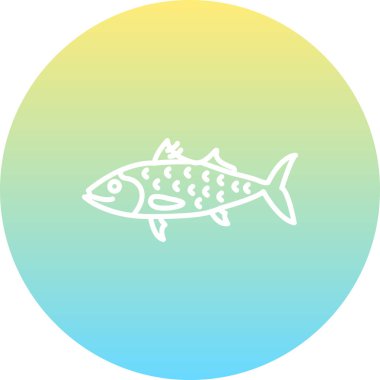 vector illustration, Atlantic Bonito icon element