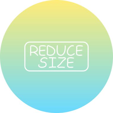Boyut Web ikonu vektör resimlemesini Azalt