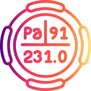 Protaktinyum sembolü, periyodik tablonun kimyasal elementi, vektör simgesi