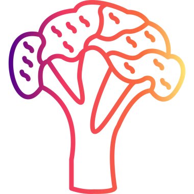 Brokoli web simgesi vektör çizimi