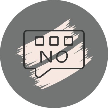 Basit konuşma balonu simgesi tasarımı yok