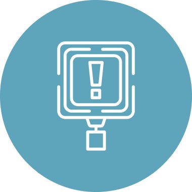 Uyarı Premium Temiz Dijital Sanat Düzenlemesi