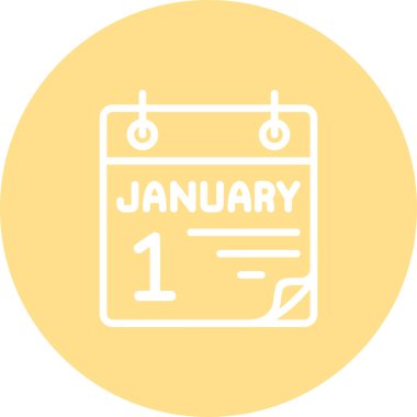 1 Ocak Modern Markalaştırma Vektör Varlığı