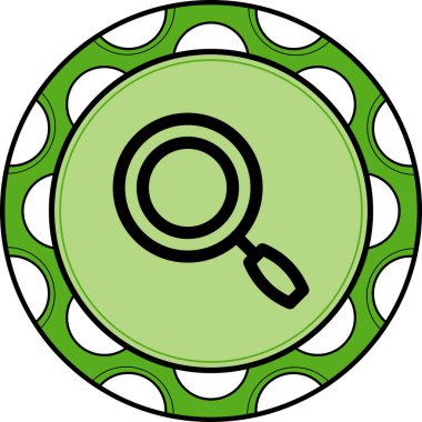 arama web simgesi vektör illüstrasyonu