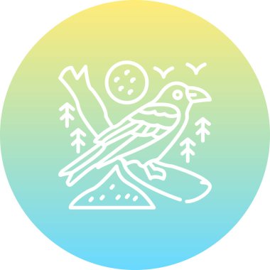 Genel Kuzgun simgesi vektör illüstrasyon tasarımı