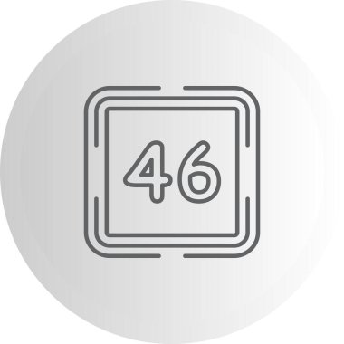 Kırk altı web simgesi vektör illüstrasyonu