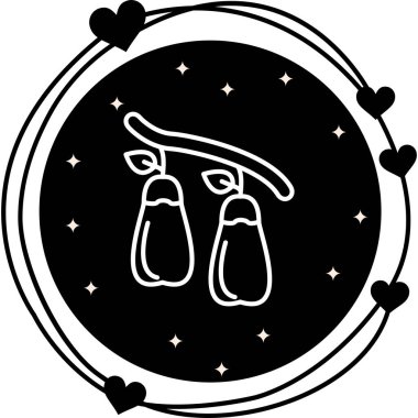 Goji Berry Zarif Modern Sanat Düzenlemesi