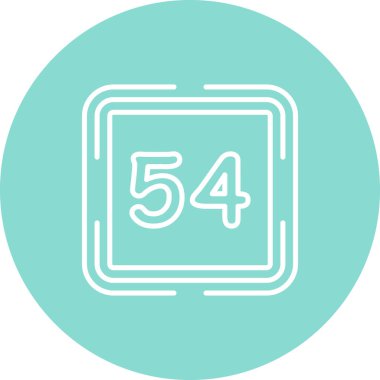 54 Web simgesi vektör illüstrasyonu