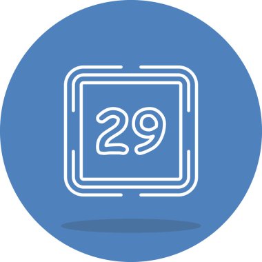 29 Web simgesi vektör illüstrasyonu