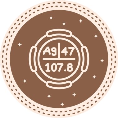 Gümüş Web simgesi vektör illüstrasyonu