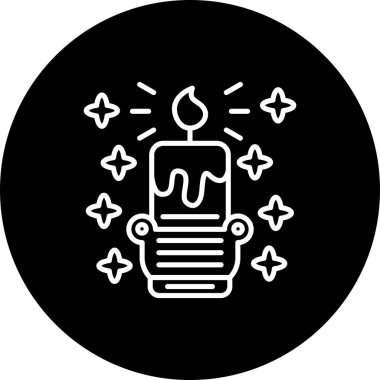 mum ağ ikonu vektör illüstrasyonu