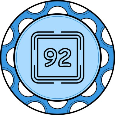 92 Web simgesi vektör illüstrasyonu