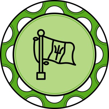 Barbados simgesinin ulusal bayrağı, tasarım ögesi