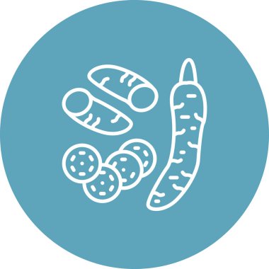 Yucca Asgari Düz Vektör İllüstrasyonu