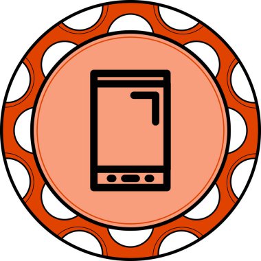 akıllı telefon simgesi, vektör illüstrasyonu basit tasarım