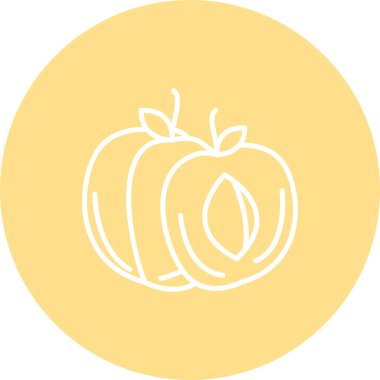 Sarı yapraklı iki basit balkabağı