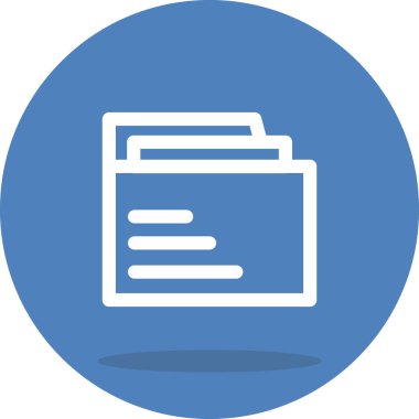 Klasör web simge vektör çizim