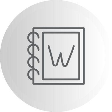 Büyük Harf W Dinamik Yenilikçi Web Tasarım Elemanı