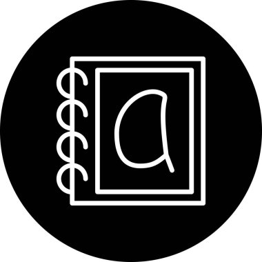 Küçük Harf A Web simgesi vektör illüstrasyonu