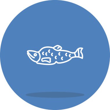 Somon simgesi vektör çizimi