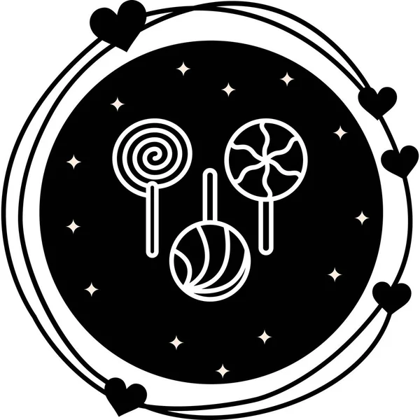 Lolipoplar web simgeleri vektör illüstrasyonu