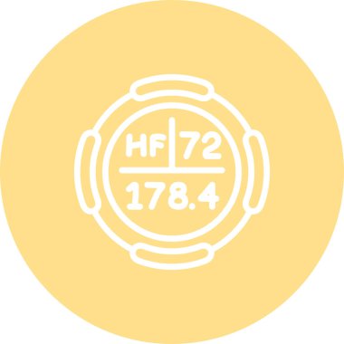 Hafniyum sembolü, periyodik tablonun kimyasal elementi, vektör simgesi