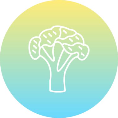 Brokoli web simgesi vektör çizimi