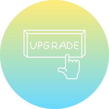 Web simgesi vektör illüstrasyonunu yükselt