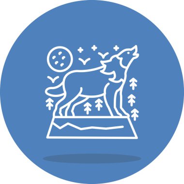 Kurt simgesi vektör illüstrasyon tasarımı