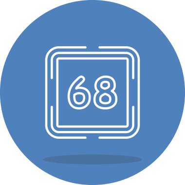 Altmış sekiz web simgesi vektör illüstrasyonu