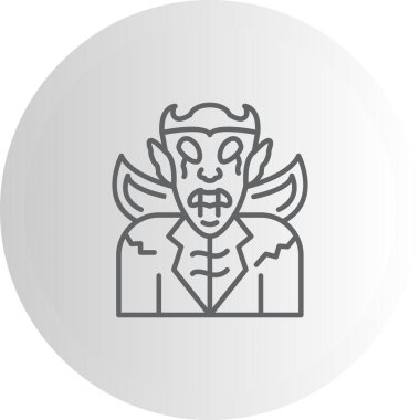 Drakula web simgesi vektör illüstrasyonu