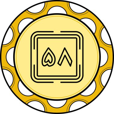 Fifty Eight web icon vector illustration