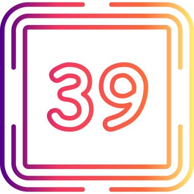 39 Web simgesi vektör illüstrasyonu