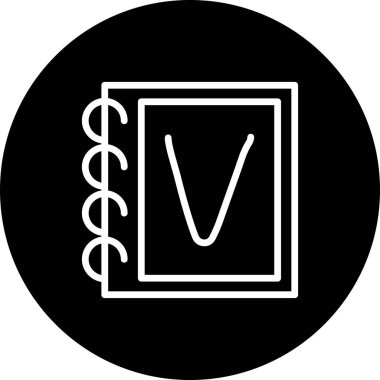 Büyük harf V Yüksek Çözünürlüklü Düz Tasarım Sembolü